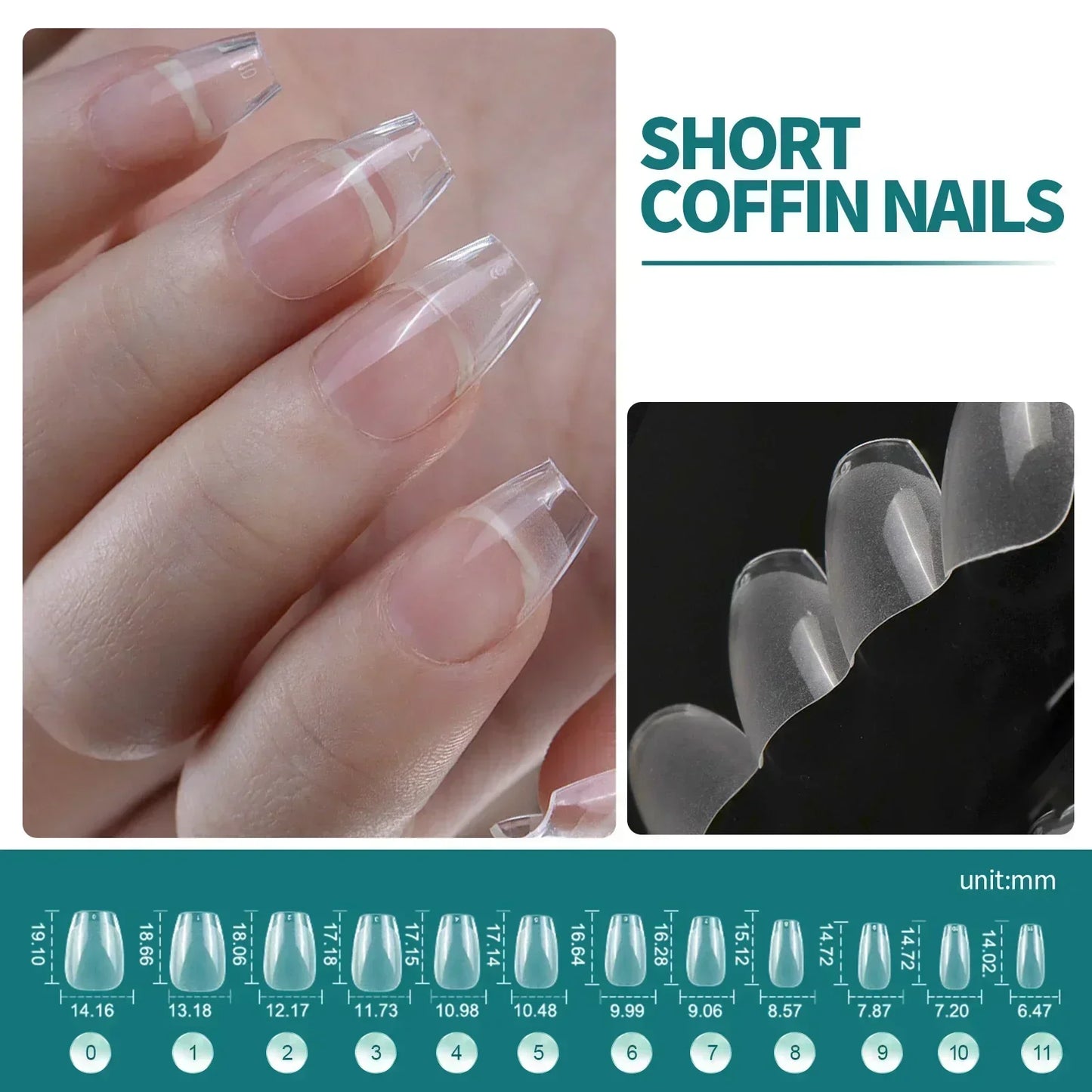 Nageltips, Soft Gel Tips, Full Cover Nägel, Press On Nails, Fake Nails, Nagelverlängerung, NAILPOP
