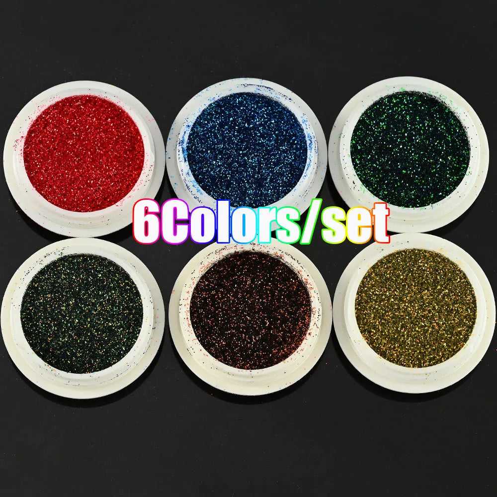 Neon-Pigmentpulver Set – 12 Farben für Nageldesign, Ombre & Chrome-Effekte