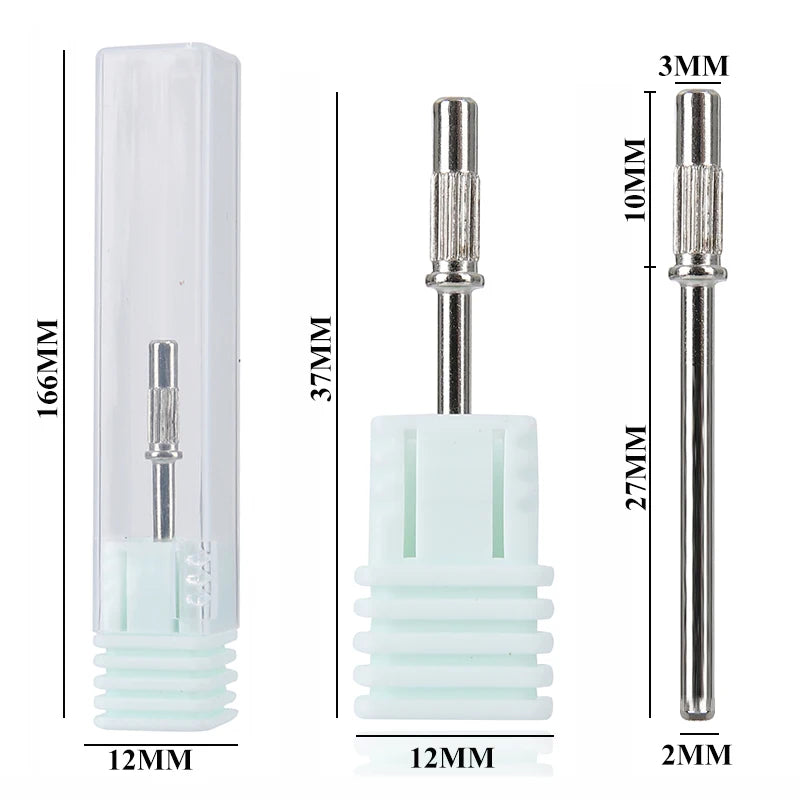 100 Stück Mini Schleifhülsen 3mm mit Mandrel Set – Für Nagelhaut, Hornhaut & Maniküre