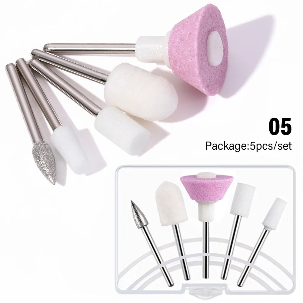 Elektrisches Nagelfräser-Set 6-in-1 – Tragbare Nagelfeile & Poliergerät inkl. Aufsätze & Bits