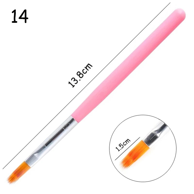 Nail Art Pinsel Set (1–9 Stück) – für UV Gel, Acryl & 3D Nail Design