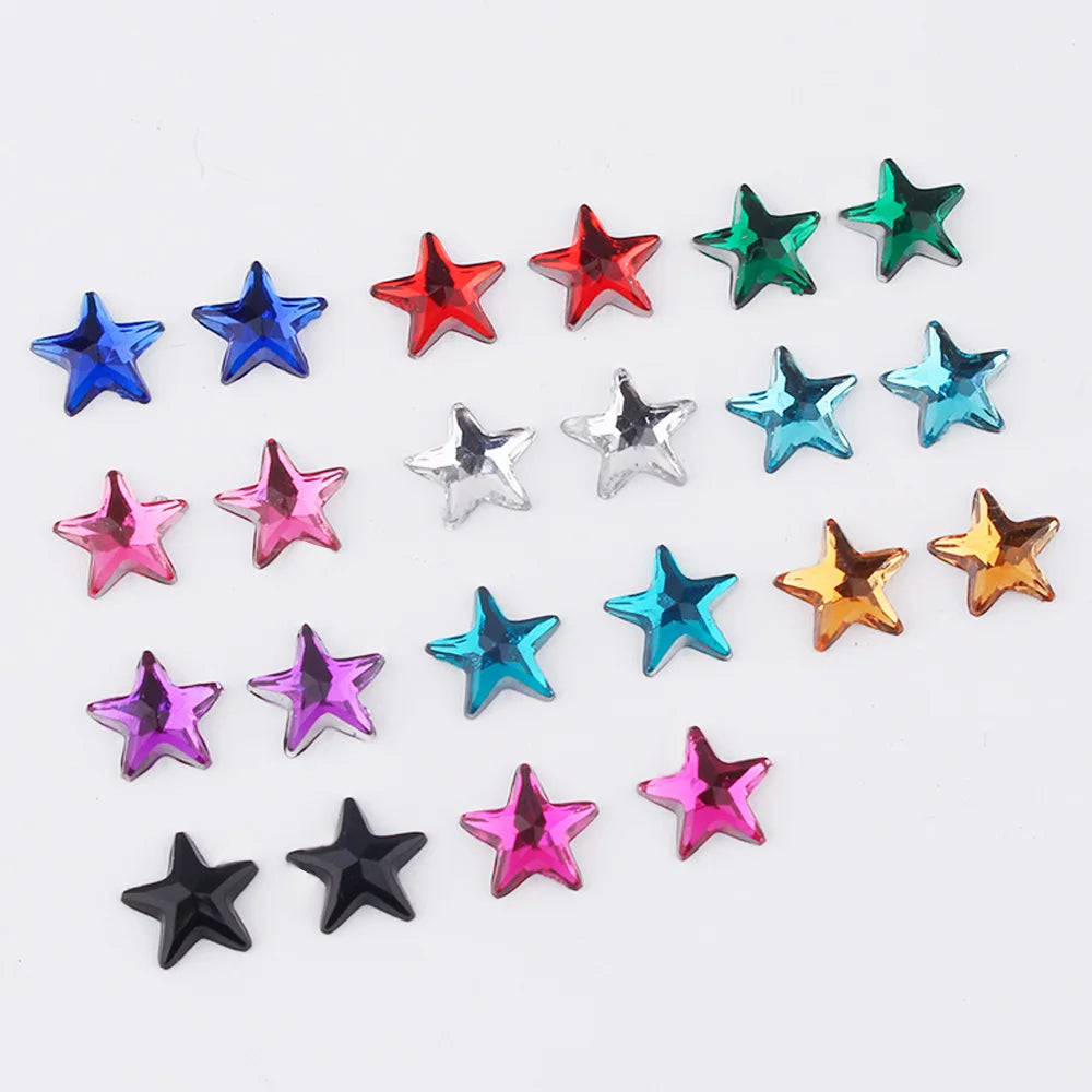 20 Stk Rivoli Stern-Strass – 5 mm Deko-Steine für Nail Art & DIY