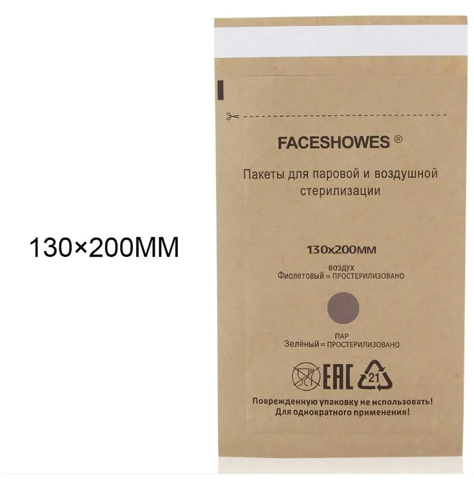 Sterilisationsbeutel mit Fenster – 50/100 Stück | Einweg Kraftpapier