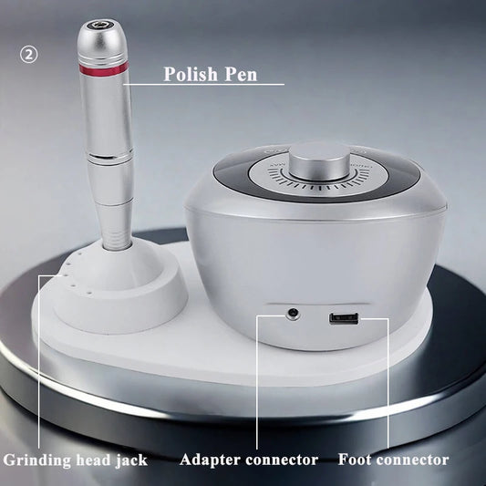 Profi Nagelfräser 45000 RPM – Elektrische Maniküre & Pediküre Maschine mit Display & Zubehör | Leise & Leistungsstark