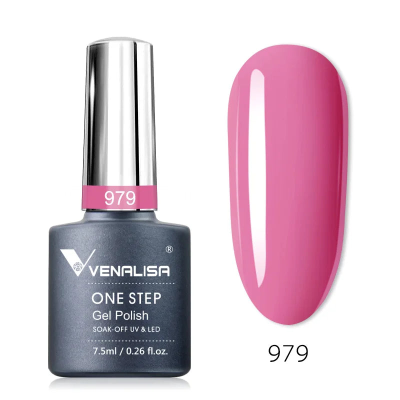 Venalisa 3-in-1 Gel Polish – 7,5ml One Step UV/LED Gel, Ohne Base & Top
