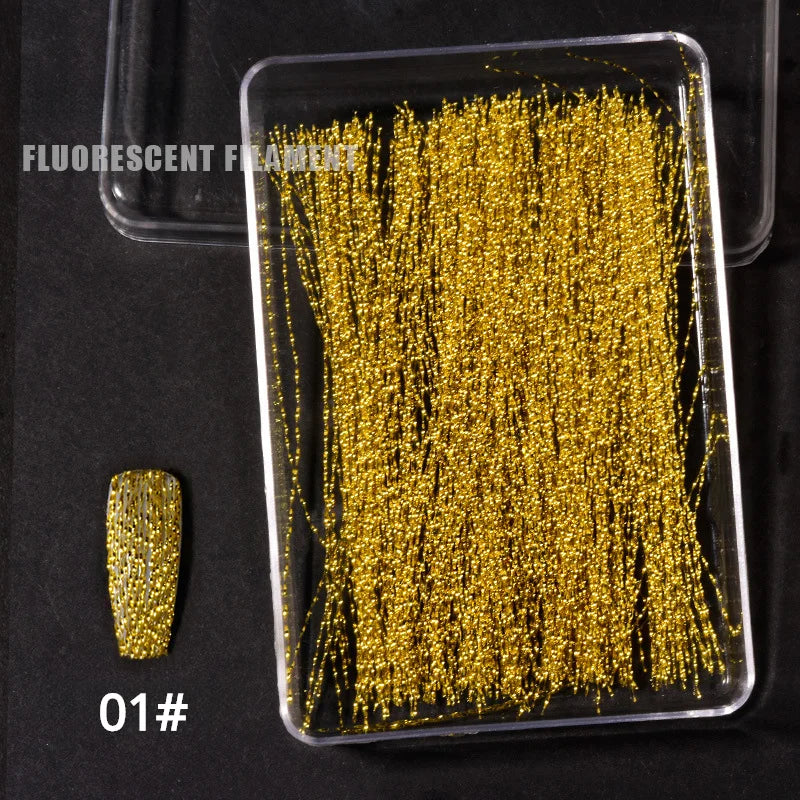 Fluoreszierende Faserstreifen – Fiberglas für Nagelverlängerung & 3D Nagelkunst