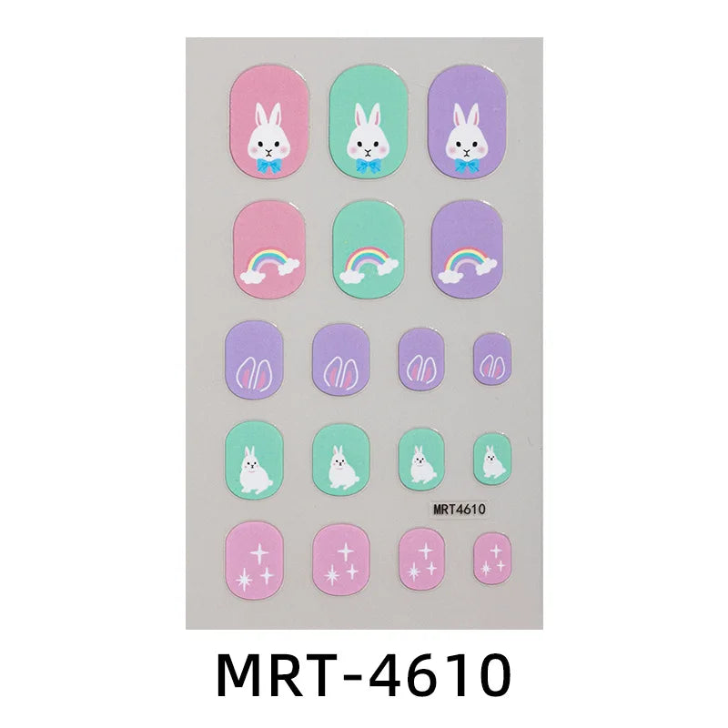Kinder-Nagelsticker – DIY Cartoon Sticker für Mädchen & Nail Art