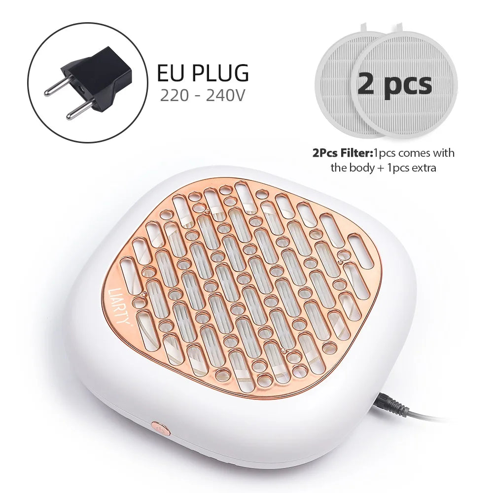 130W Turbo Nagelstaubabsaugung mit 2 Filtern – Bürstenloser Profi Nail Dust Collector für Maniküre & Pediküre