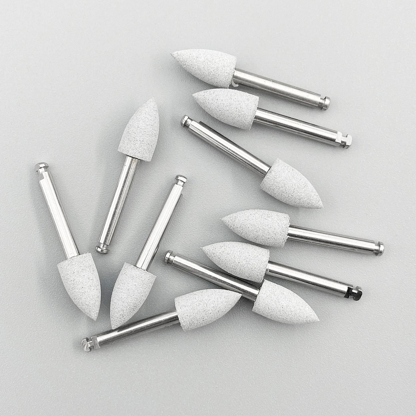 WELLCK Silikon-Polieraufsätze – 10/12 Stück Set für E-Feile, Politur & Finish (Nail & Dental Art)