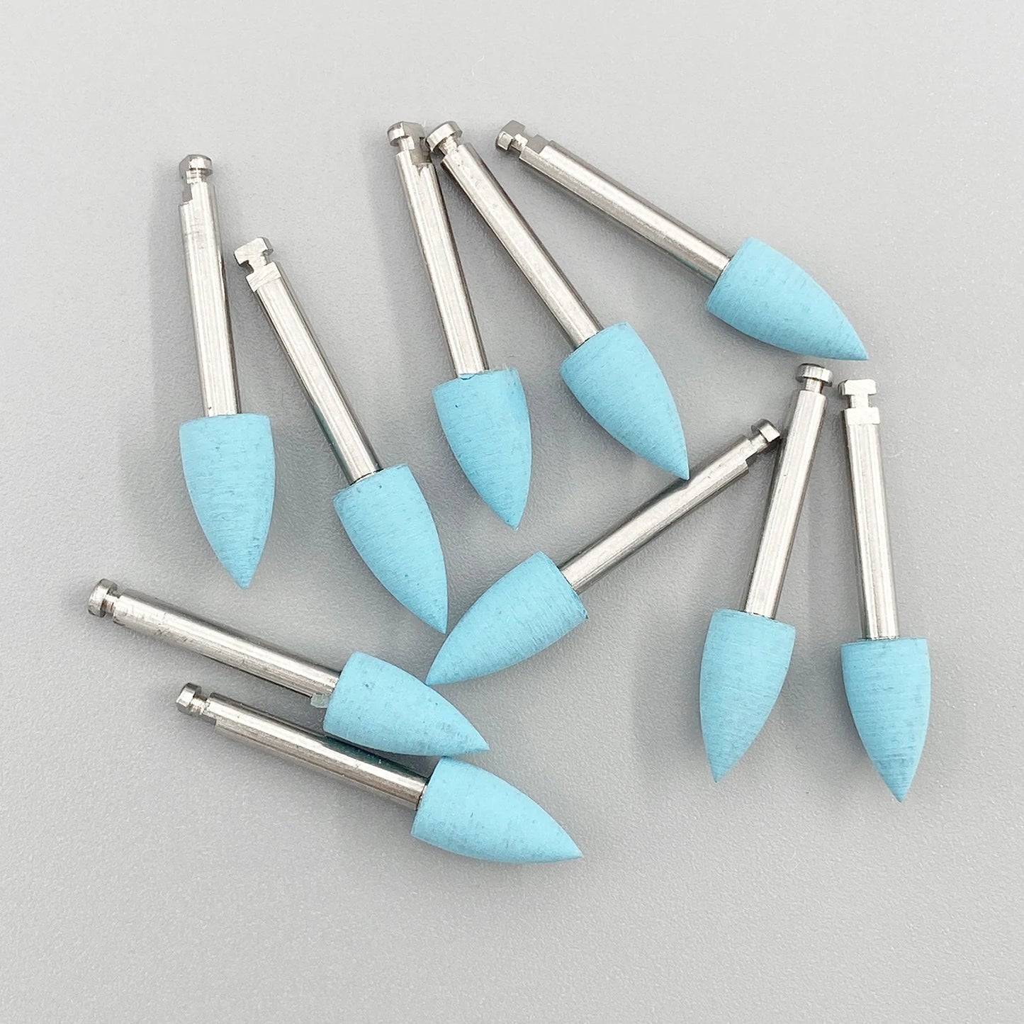 WELLCK Silikon-Polieraufsätze – 10/12 Stück Set für E-Feile, Politur & Finish (Nail & Dental Art)