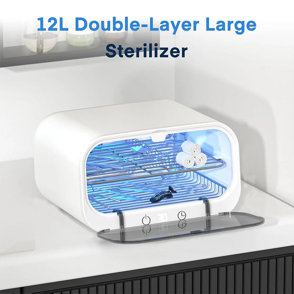 UV Sterilisator Box – 360° Ozon & UV-Desinfektion mit Timer für Beauty-Tools, Babyspielzeug & Handy