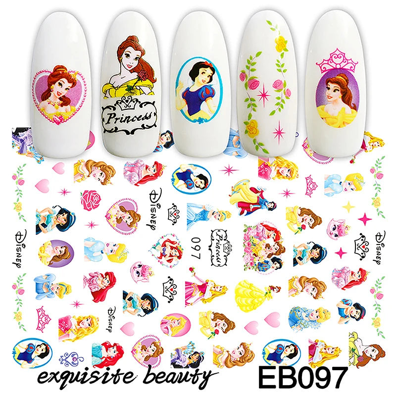 1 Bogen Mickey Mouse & Disney Nail Sticker – Cartoon Nail Art Aufkleber