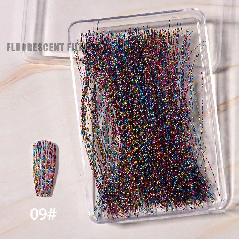 Fluoreszierende Faserstreifen – Fiberglas für Nagelverlängerung & 3D Nagelkunst