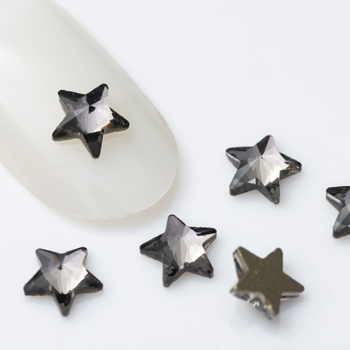 20 Stk Rivoli Stern-Strass – 5 mm Deko-Steine für Nail Art & DIY