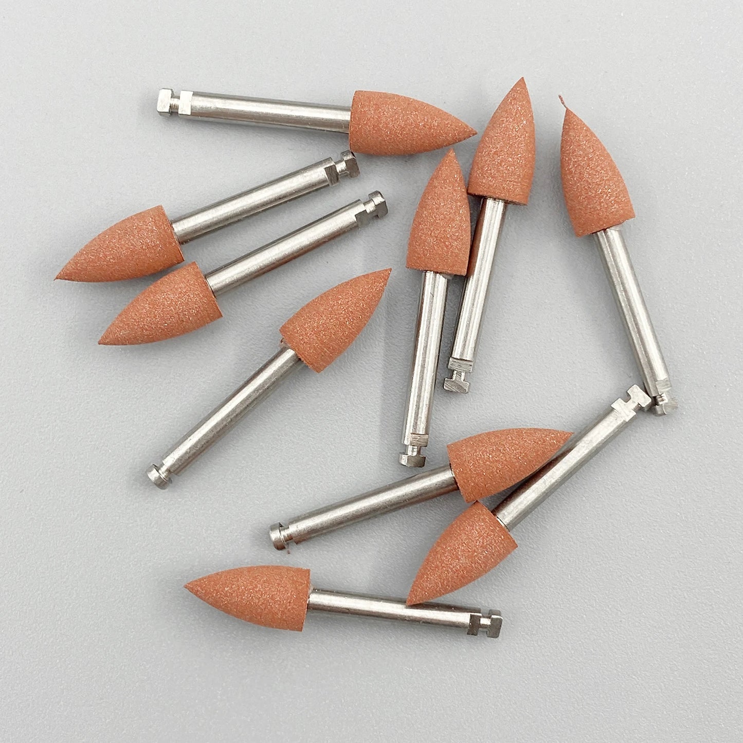 WELLCK Silikon-Polieraufsätze – 10/12 Stück Set für E-Feile, Politur & Finish (Nail & Dental Art)