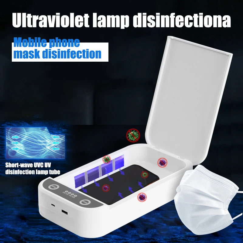 UV Desinfektionsbox mit Wireless Charger – 9W für Handy & Werkzeuge