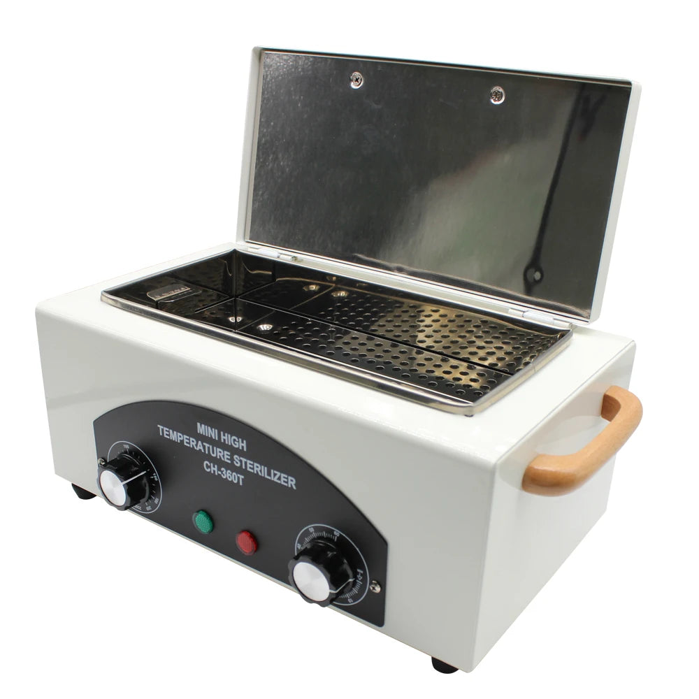 300 W Metall-Sterilisator 1.3 L – Hochtemperatur-Desinfektionsgerät für Kosmetik & Nagelstudio mit Griff