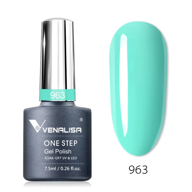 Venalisa 3-in-1 Gel Polish – 7,5ml One Step UV/LED Gel, Ohne Base & Top