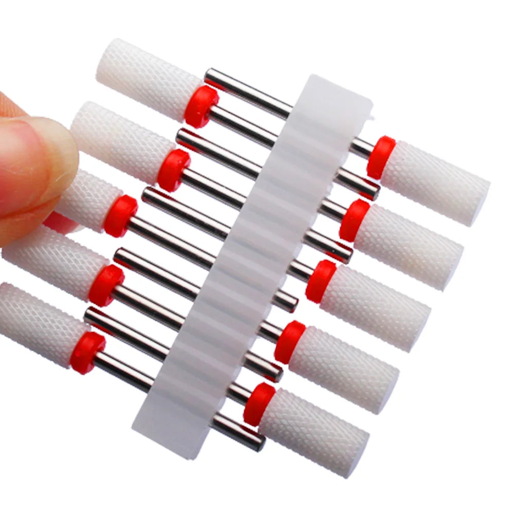 10tlg. Fräser Set für Maniküre – Hartmetall & Keramik Bits, Gel Entferner & Schleifer für elektrische Nagelfeilen