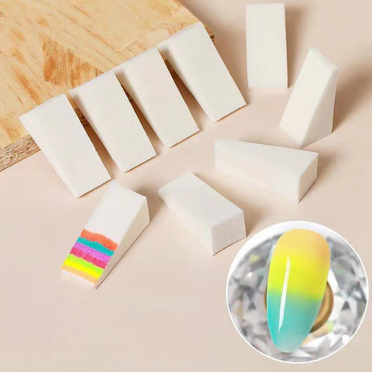 Gradient-Schwämme für Nail Art – Weiß | 20/50 Stück