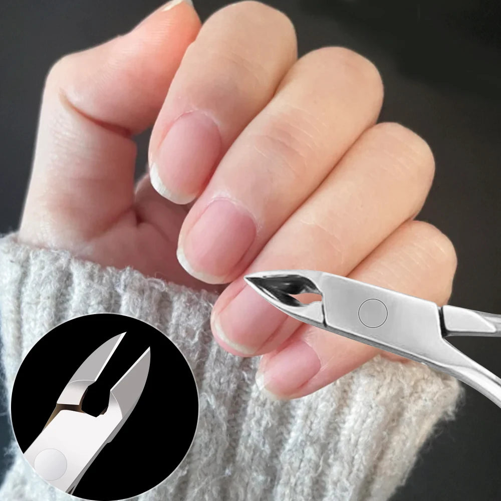 Profi Nagelknipser mit „Adlerschnabel“ – Edelstahl-Zange für Maniküre & Pediküre (4 Farben)