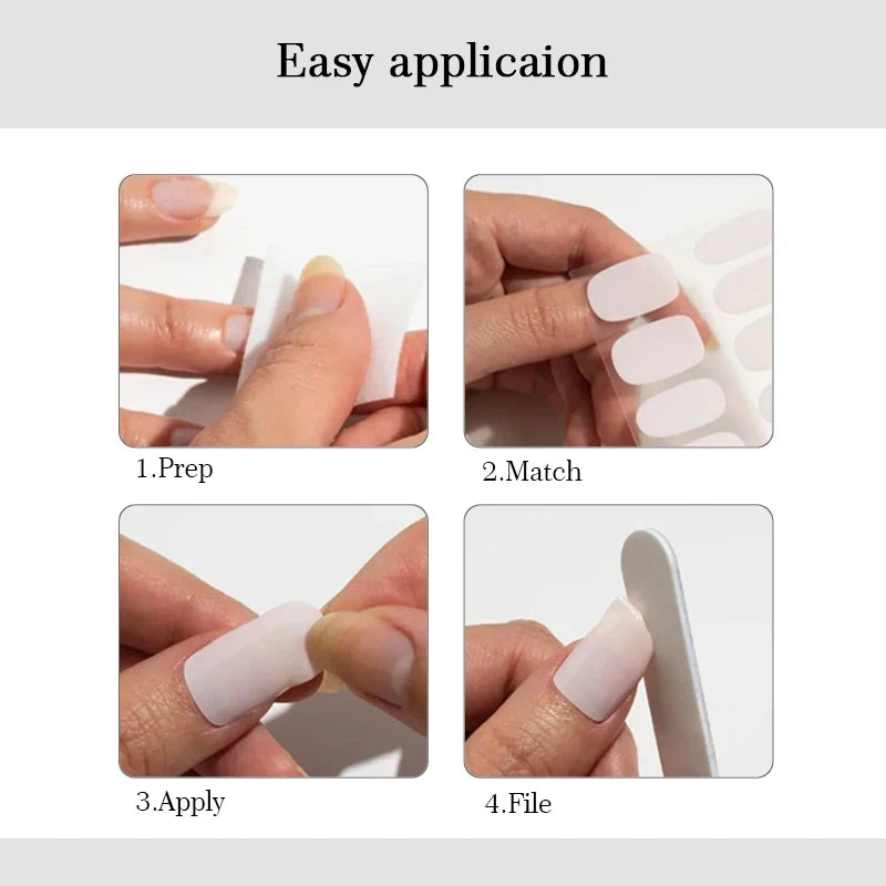 Fullcover Nail Sticker – Modische selbstklebende Nagelfolien mit Glitzer 2.
