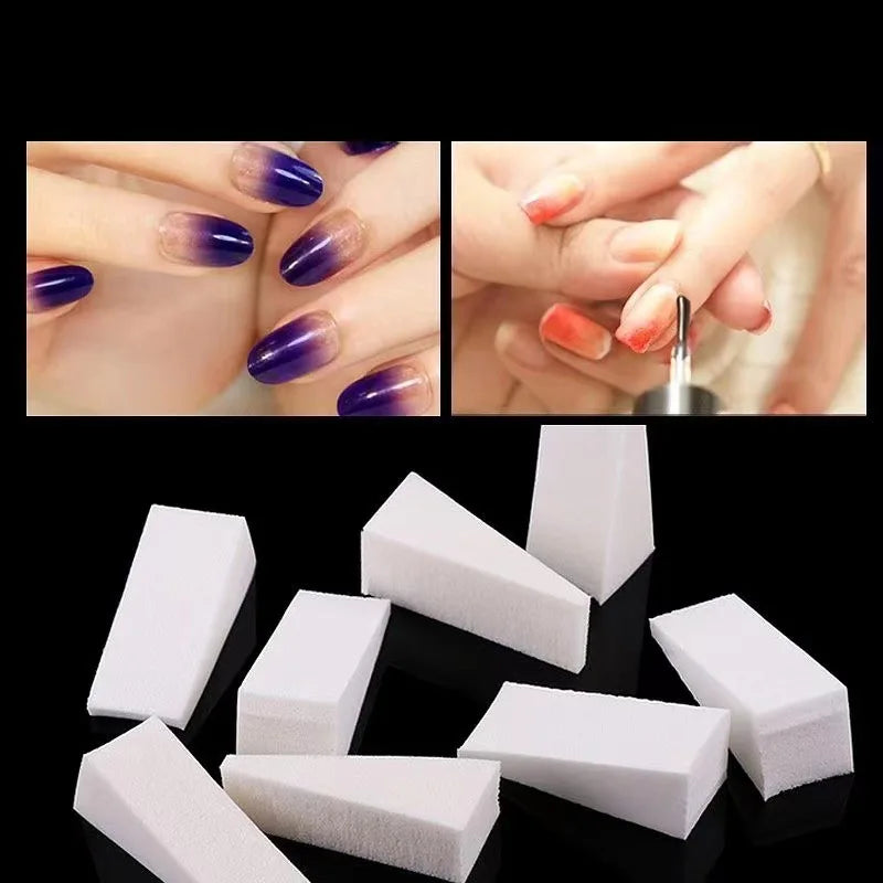 Gradient-Schwämme für Nail Art – Weiß | 20/50 Stück