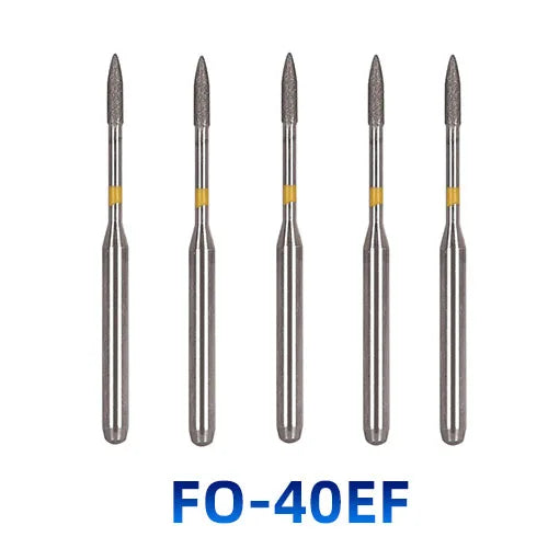 AZDENT Dental Diamantbohrer – 5 Stück, FG 1.6 mm, Medium für Turbine/High-Speed-Handstück 2
