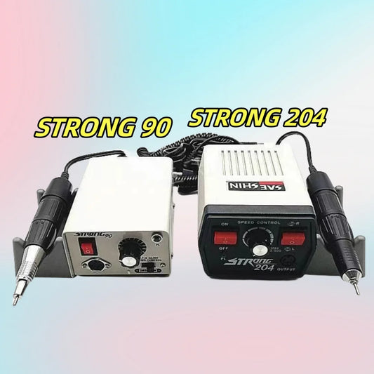 Elektrischer Nagelfräser STRONG 204 + 90 Basis & 102L Handstück – 65W