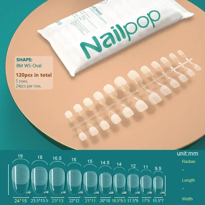 Nageltips, Soft Gel Tips, Full Cover Nägel, Press On Nails, Fake Nails, Nagelverlängerung, NAILPOP