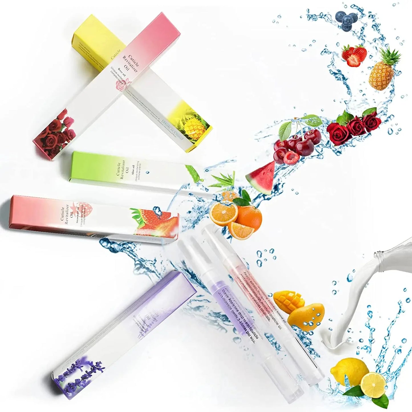 30x Nagelöl-Stift mit Duft – Cuticle Oil Pen für Pflege, Feuchtigkeit & Reparatur