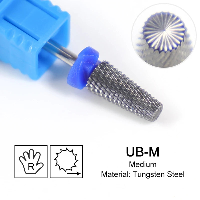 Tapered Barrel Fräserbit – Hartmetall (Tungsten), für Gelentfernung & Polieren (4XC, Gold)