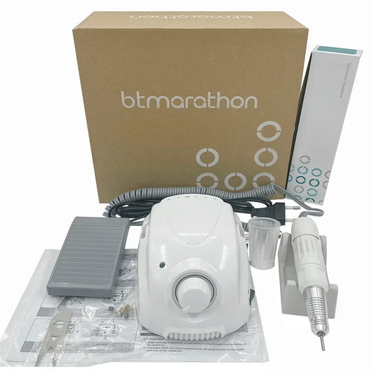 Strong 210 – Professionelle elektrische Nagelfräse 65W, 35000 U/Min, H200 Handstück, Steuerbox 30V
