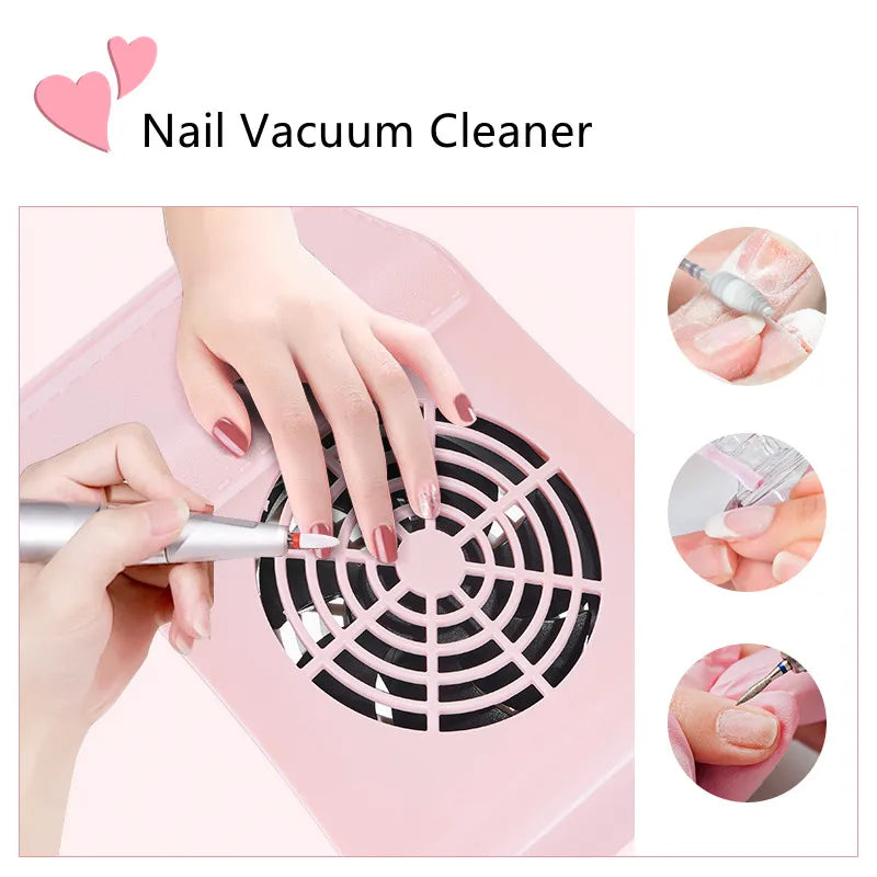 Rosa Nail Dust Collector – Staubabsaugung mit starker Leistung & leisem Betrieb