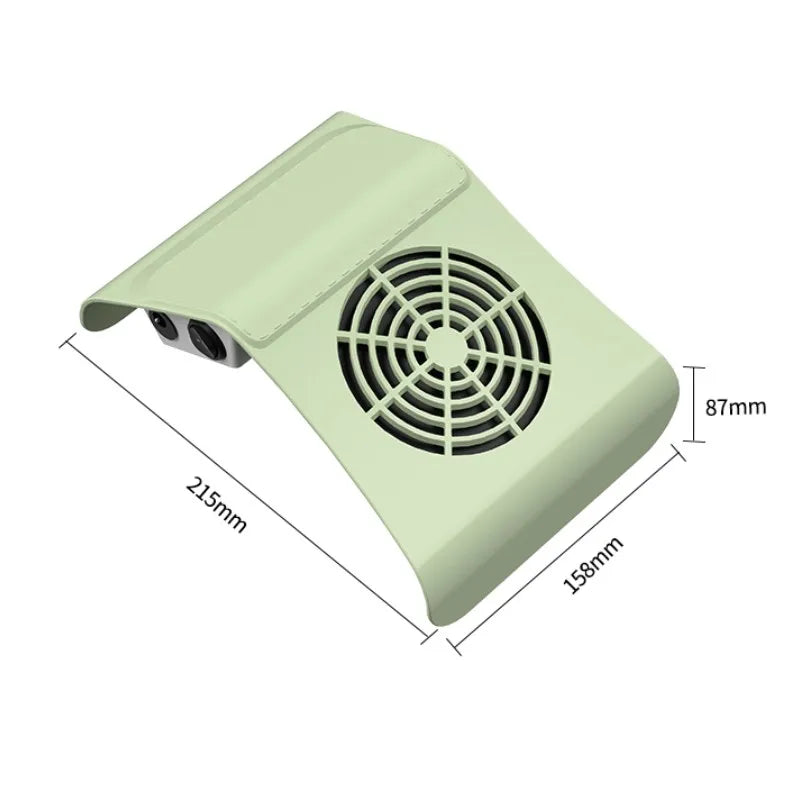 80W Nagelstaubabsauger mit 2 Ventilatoren & HEPA-Filter – Profi-Sauger für Studio & Zuhause