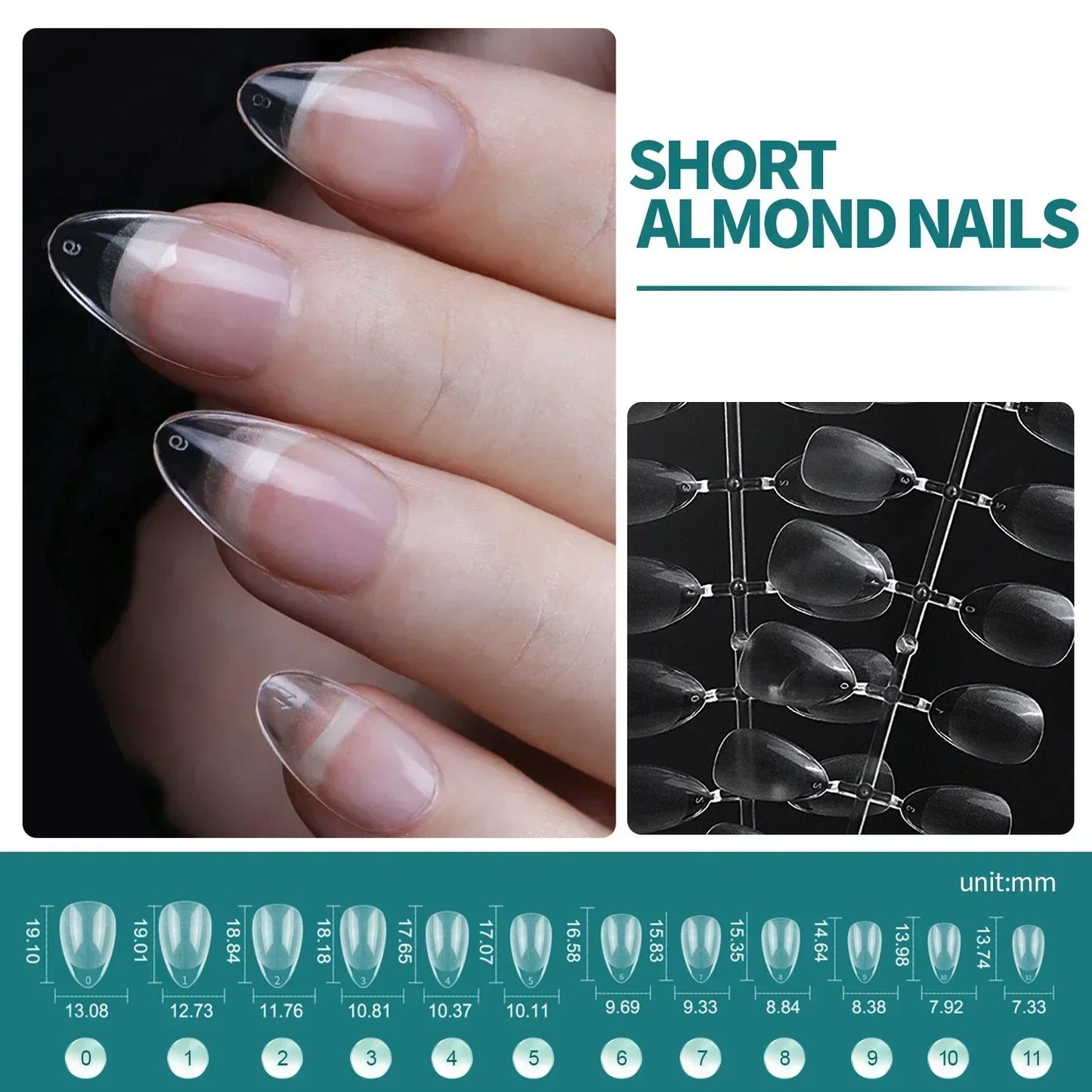 Nageltips, Soft Gel Tips, Full Cover Nägel, Press On Nails, Fake Nails, Nagelverlängerung, NAILPOP