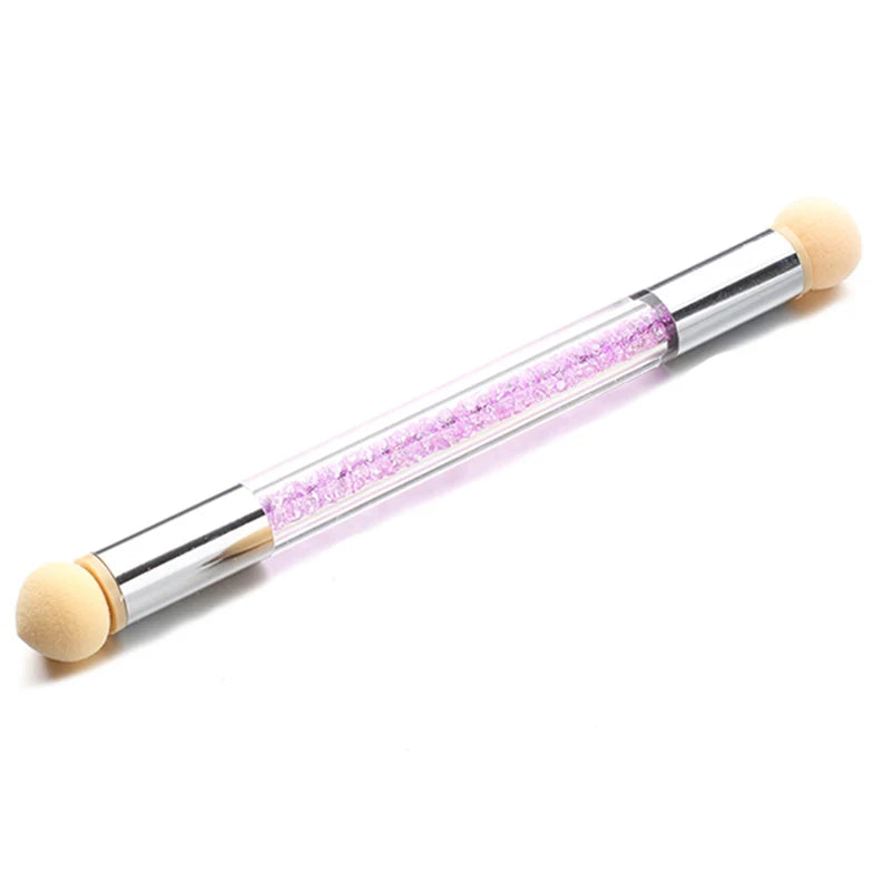 Sponge Pen für Nail Art – mit Ersatzköpfen für Farbverlauf, Glitzer & Puder