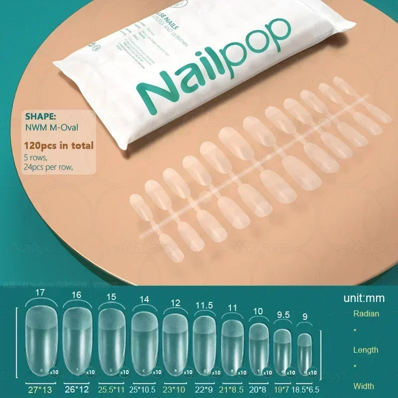 Nageltips, Soft Gel Tips, Full Cover Nägel, Press On Nails, Fake Nails, Nagelverlängerung, NAILPOP