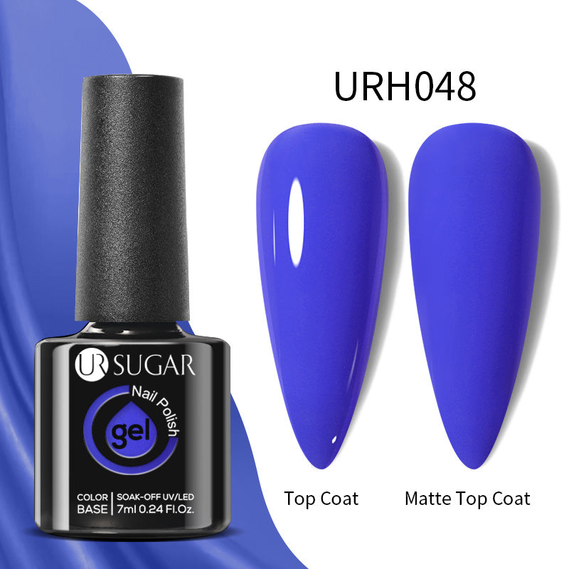 Matter Gel-Nagellack in Kleinblau