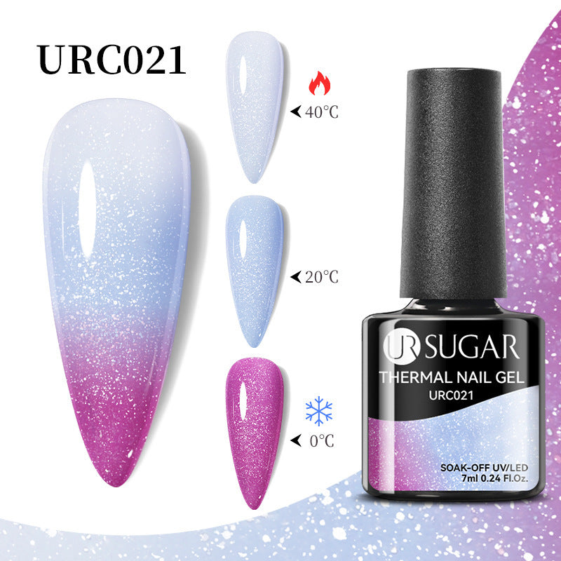 Herbst und Winter Neuer Temperaturwechsel UV-Lack Kalter und warmer Farbverlauf-Nagelkleber