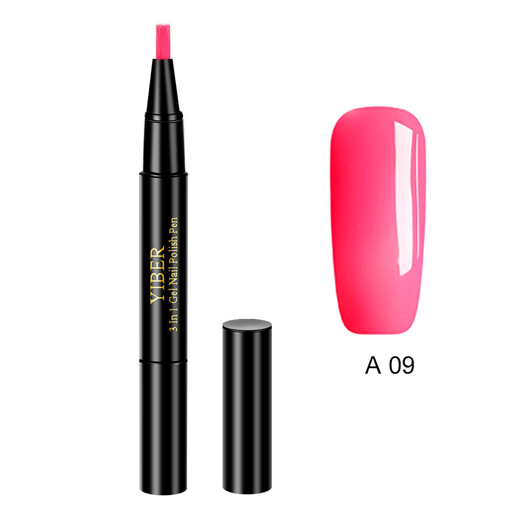 3 in 1 Gel Nagellack Stift Glitter One Step Nail Art Gel Polish Hybrid