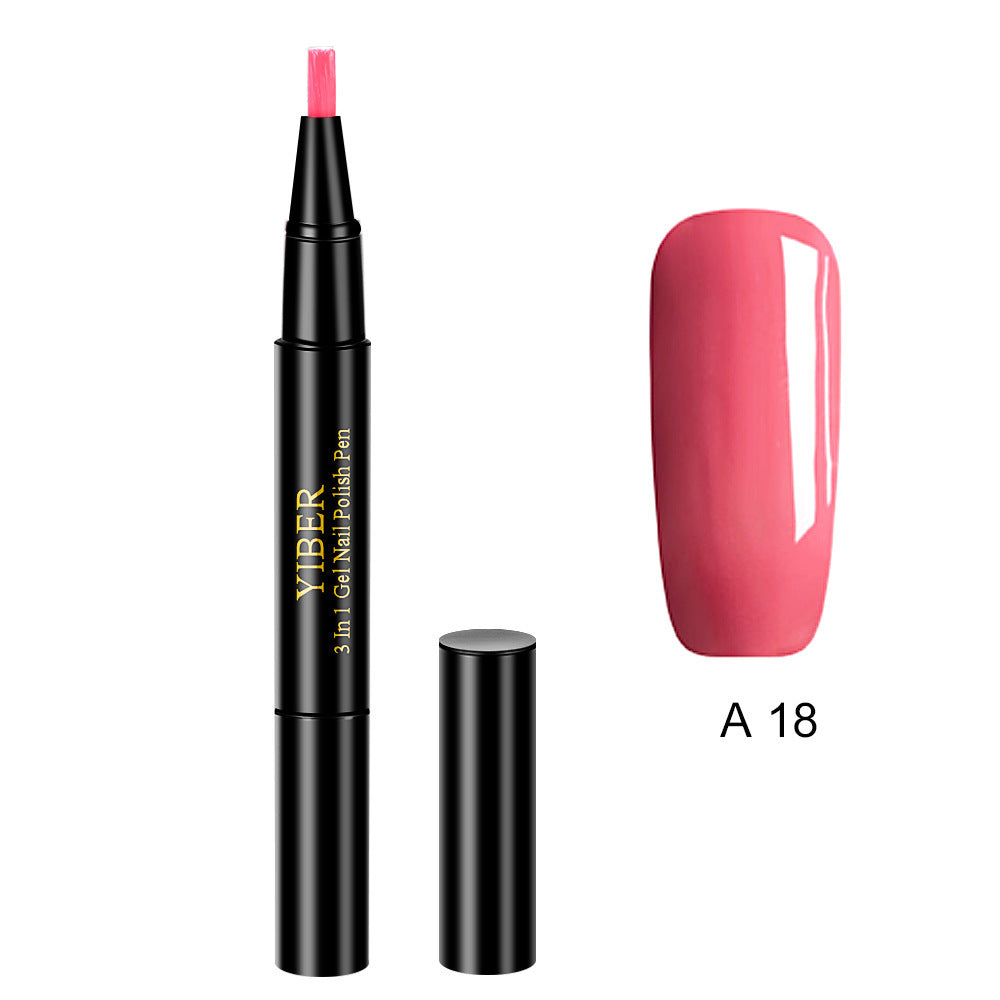 3 in 1 Gel Nagellack Stift Glitter One Step Nail Art Gel Polish Hybrid