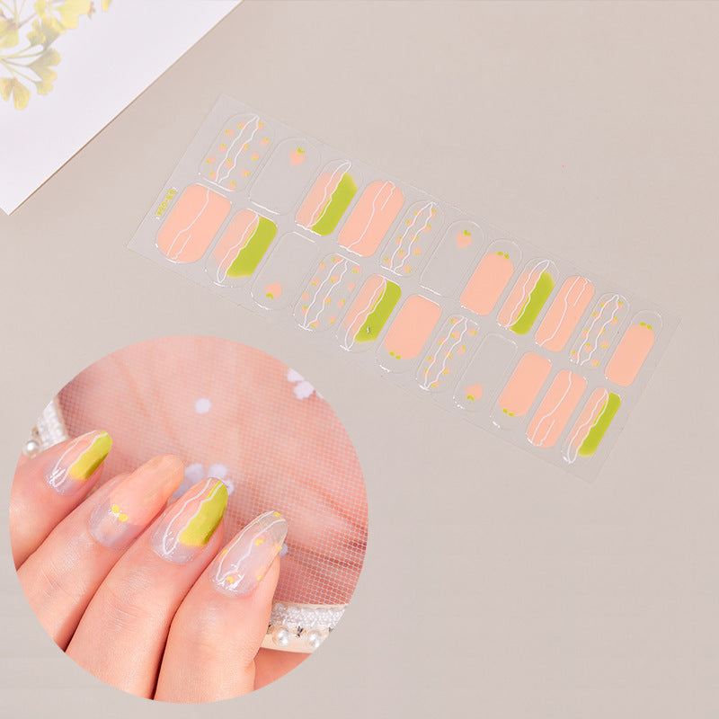 Schmetterlings-Nagelsticker – 22-teiliges Set | Selbstklebende Nail Wraps für Mädchen & Teens