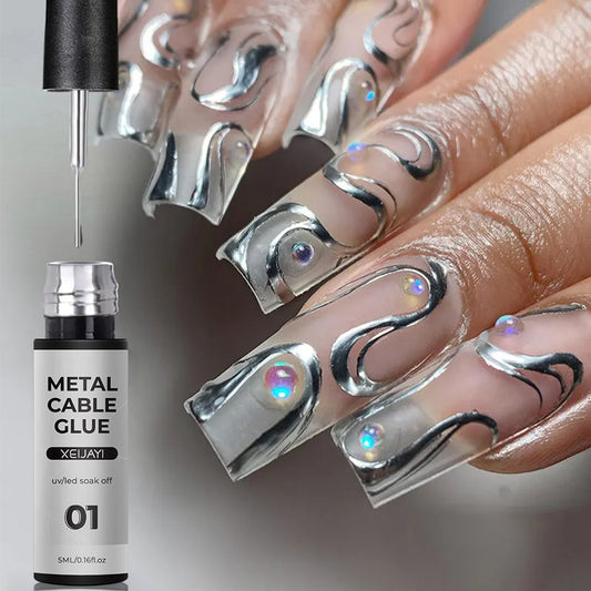 5ml Nagel-Metall-Kabelkleber Hoy Edge Painted