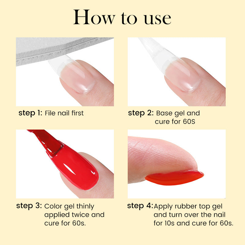Nailart Lack Gel Aufbau Basisgel plattiert Kristall
