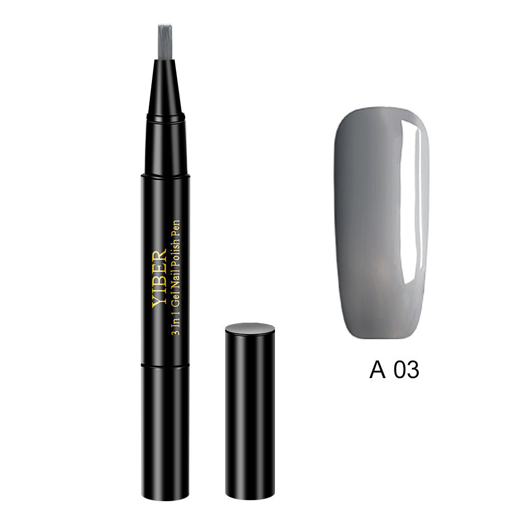 3 in 1 Gel Nagellack Stift Glitter One Step Nail Art Gel Polish Hybrid
