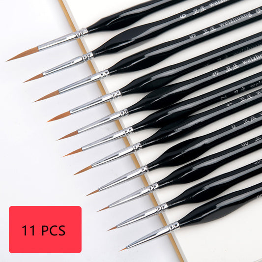 Black Wolf Fine Nail Art Student Line Stift