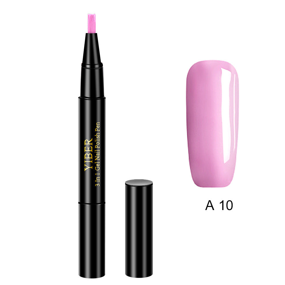 3 in 1 Gel Nagellack Stift Glitter One Step Nail Art Gel Polish Hybrid