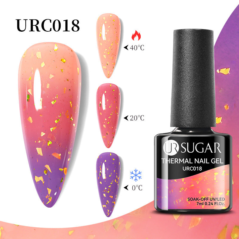 Herbst und Winter Neuer Temperaturwechsel UV-Lack Kalter und warmer Farbverlauf-Nagelkleber