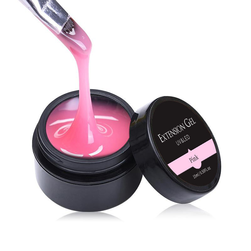 Nail Fast Extended Glue Boxed Abnehmbarer Kleber UV-Nagelmodellkleber 3 Farben erhältlich